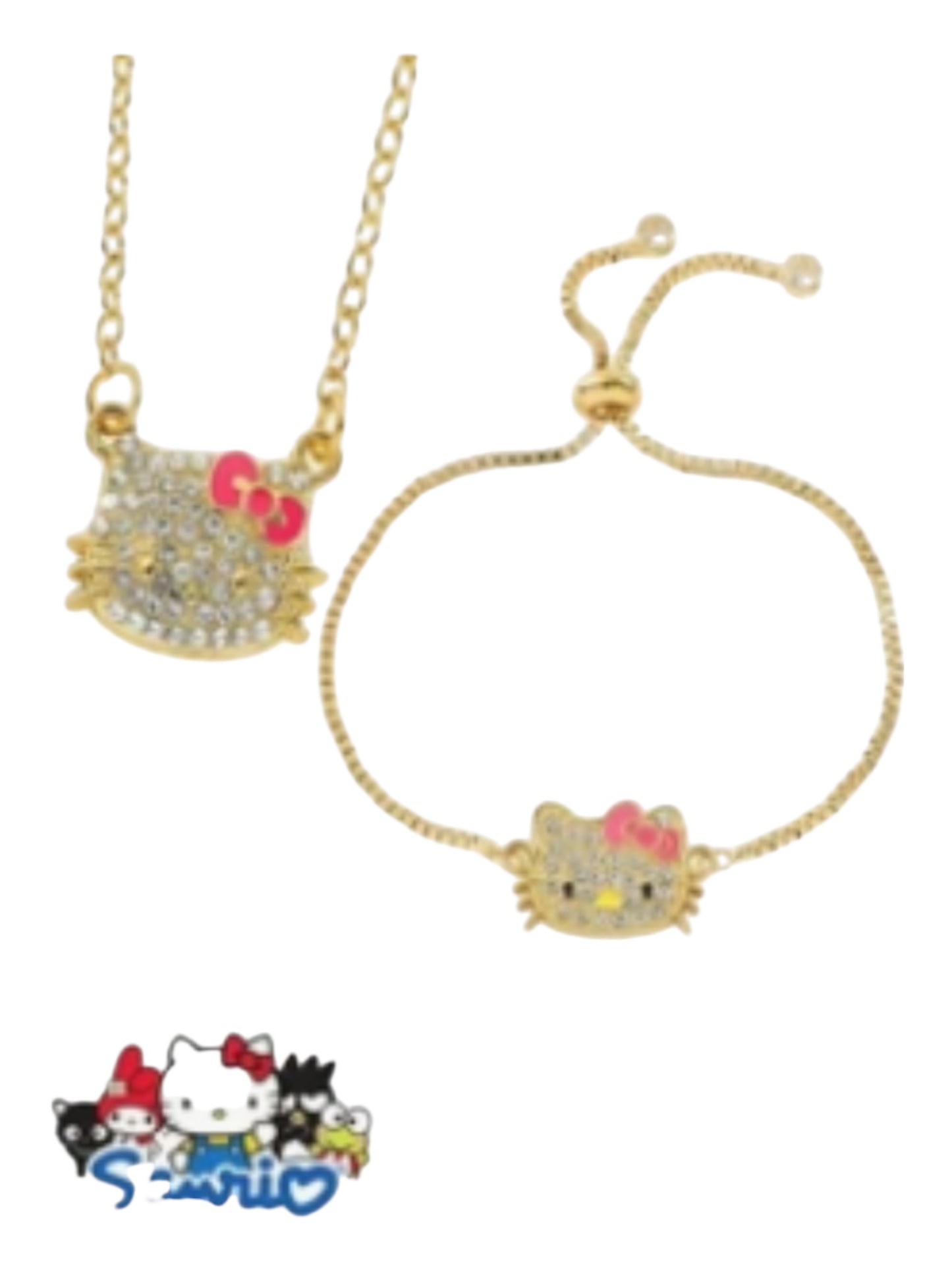 Hello kitty bracelet & necklace