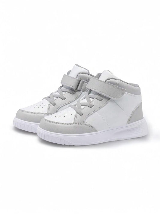 High top boys grey & white sneakers 2k5