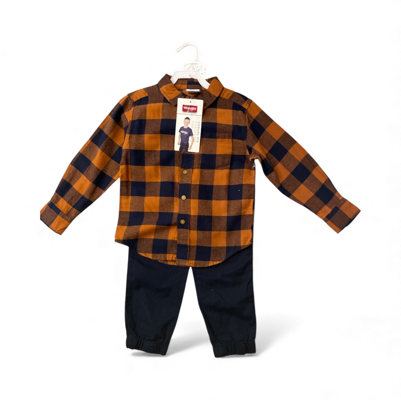 Rangler plaid 2pc boys set