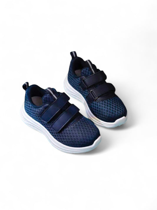 Blue boy sneakers Velcro double strap 2k5