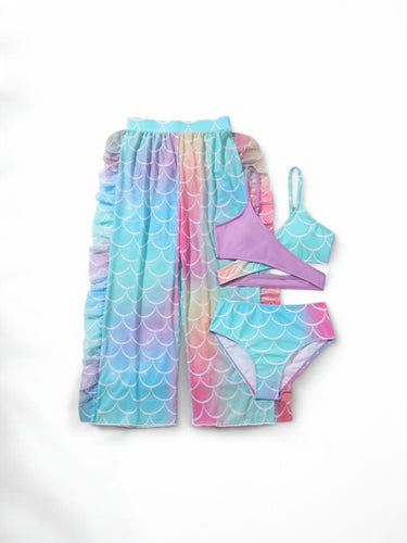 3pc mermaid girls swimsuit