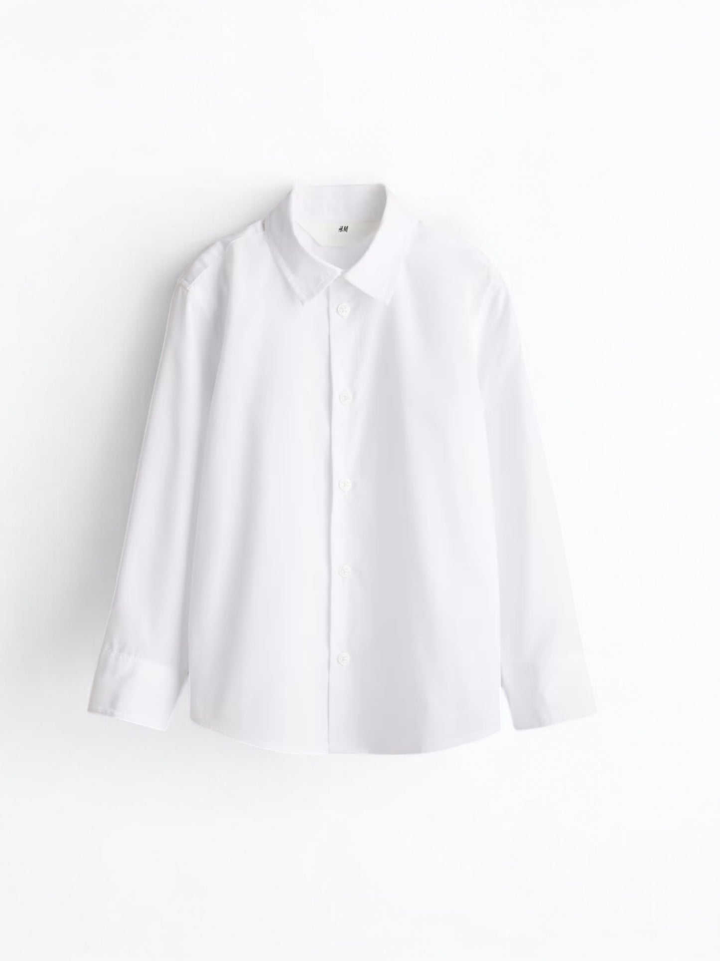 H&M boy white long sleeve  shirt
