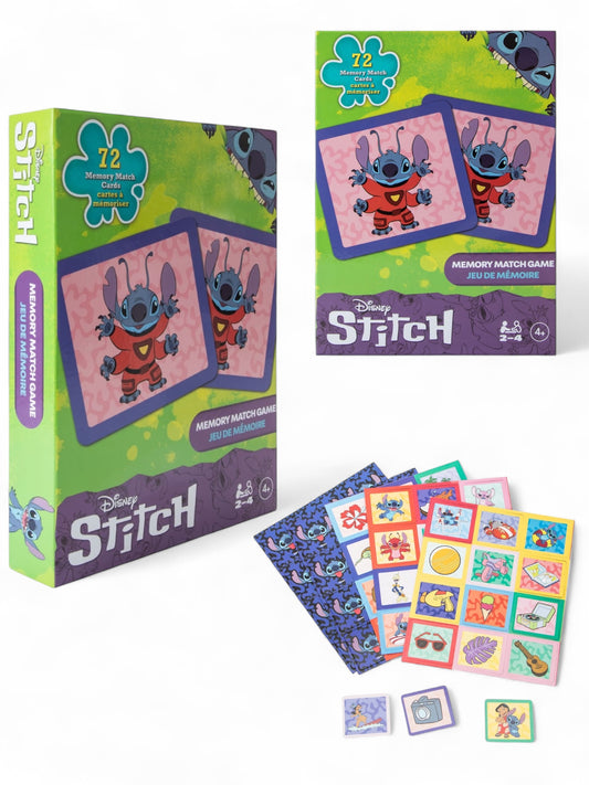 Stitch memory match game
