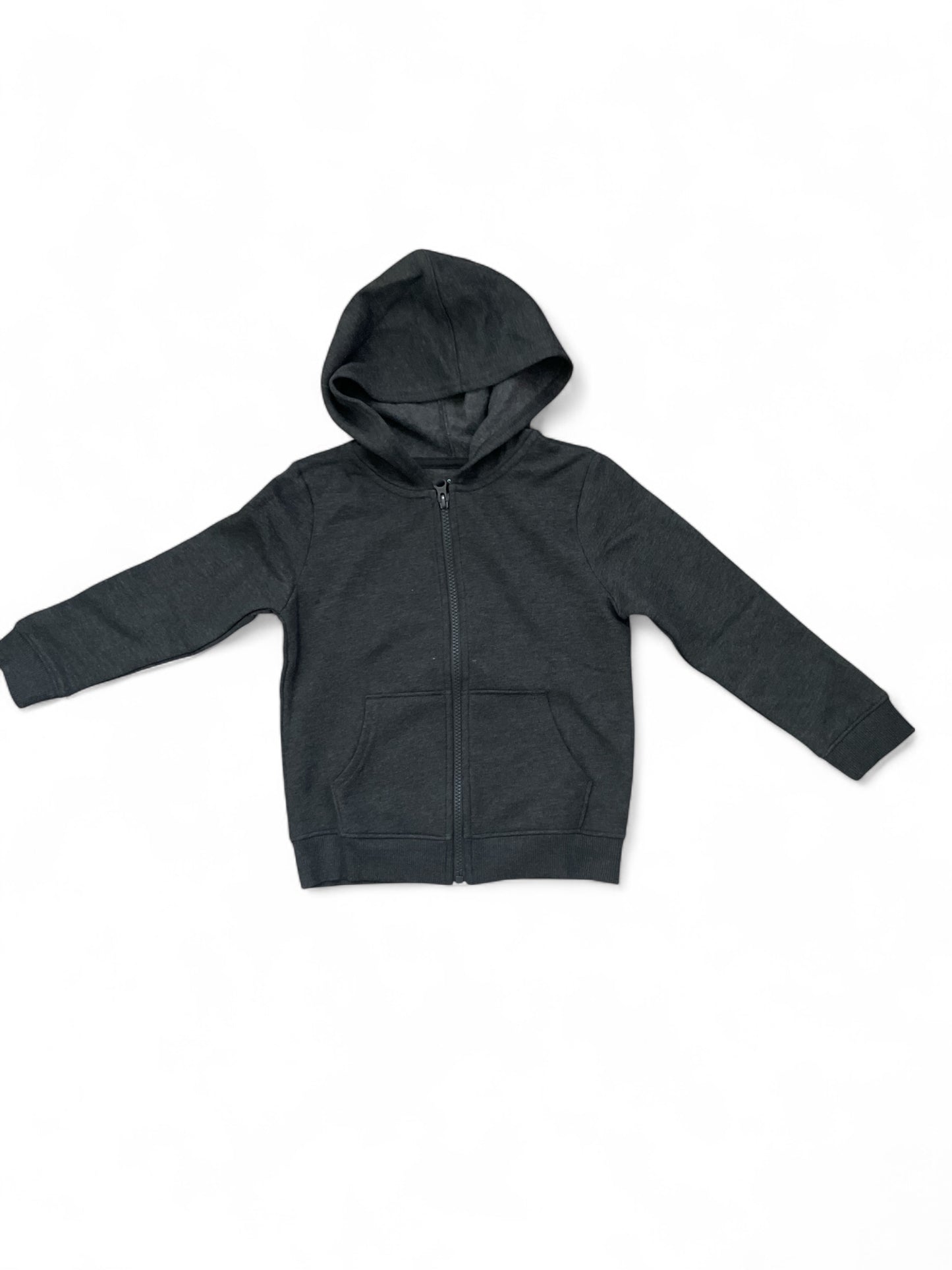 Grey  zip down boys hoodies
