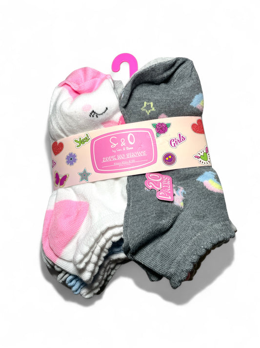 S&O girls 20pk socks