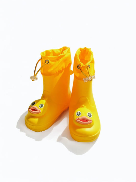 Yellow duck boys rain boots 2k5