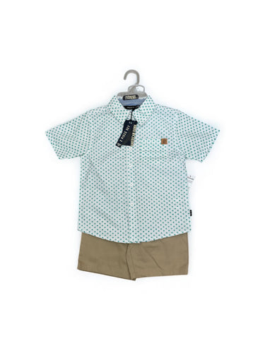 American hawk 2pc green with khaki bottom boys set