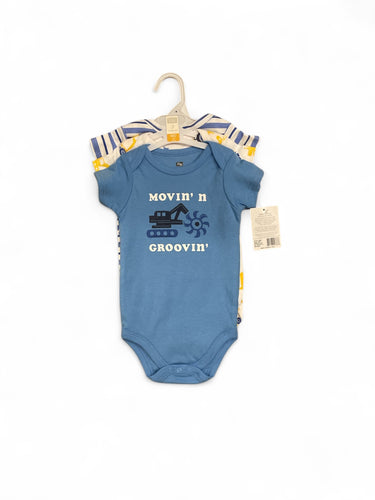 Hudson baby movin n groovin baby onesies set