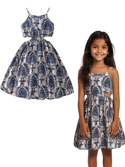 Pre teen beach cami blue  girl dress