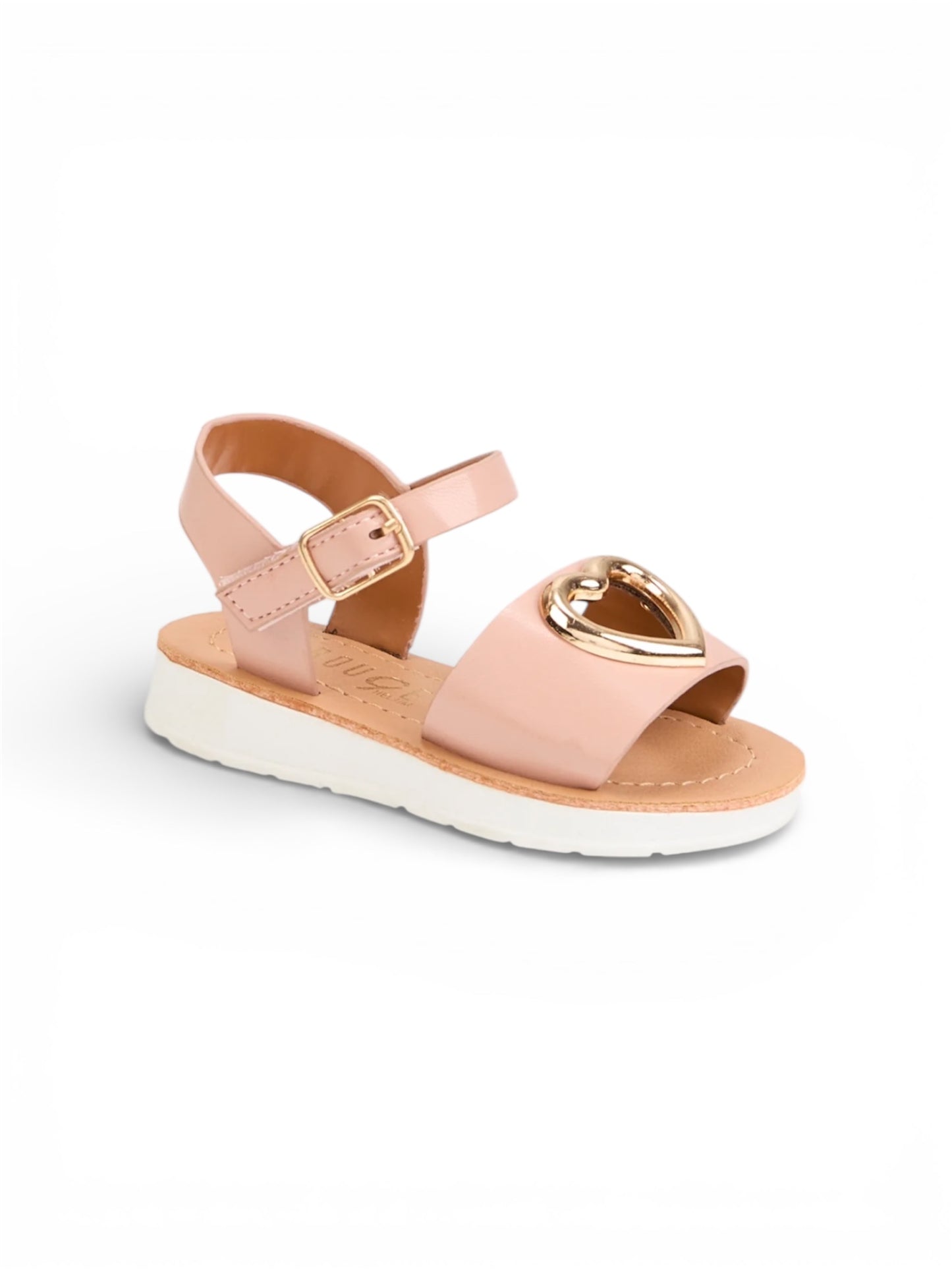 Pink heart toddler girl sandals