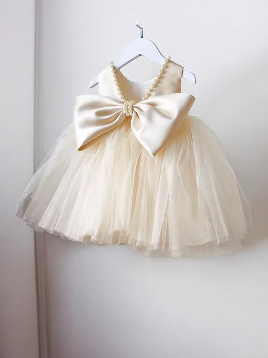 Champagne girls formal dress