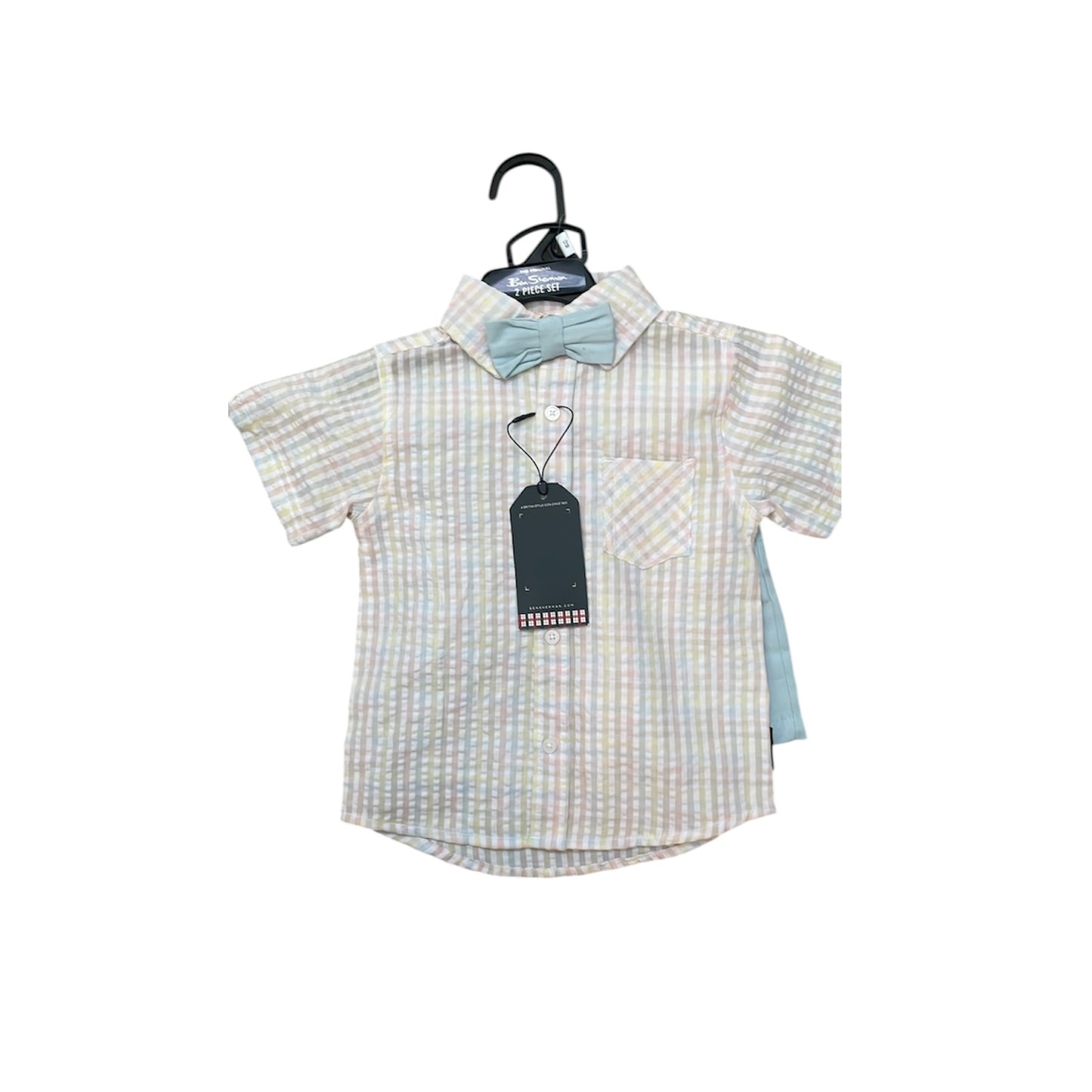 Ben Sherman blue with stripes 2pc baby boy set