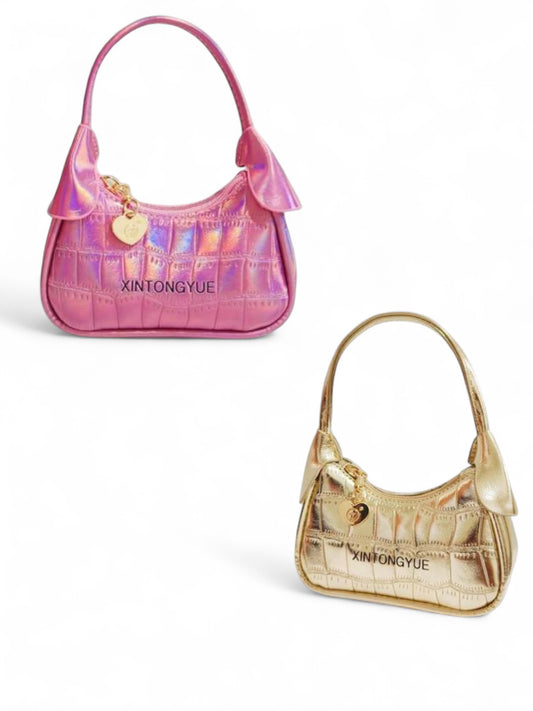 Girl shiny fashionista purse