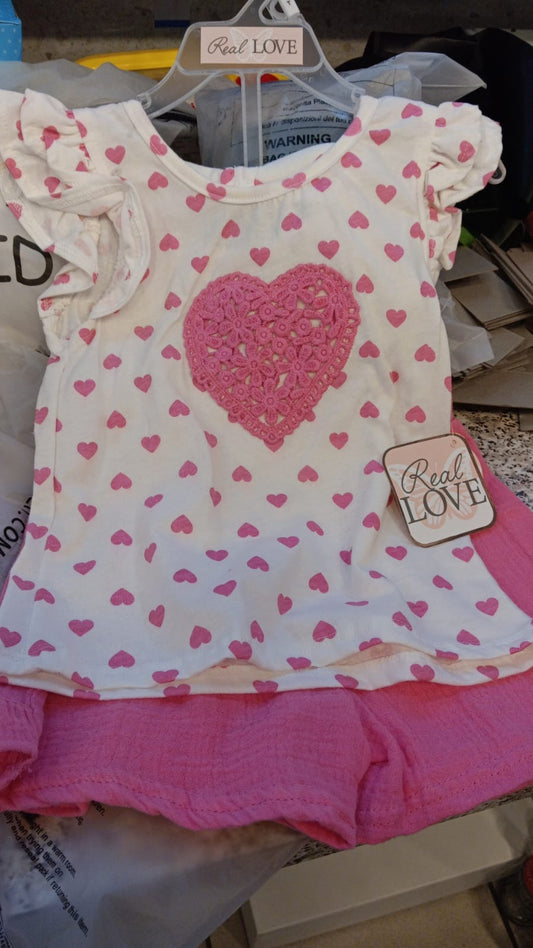 Real love 2pc girl set