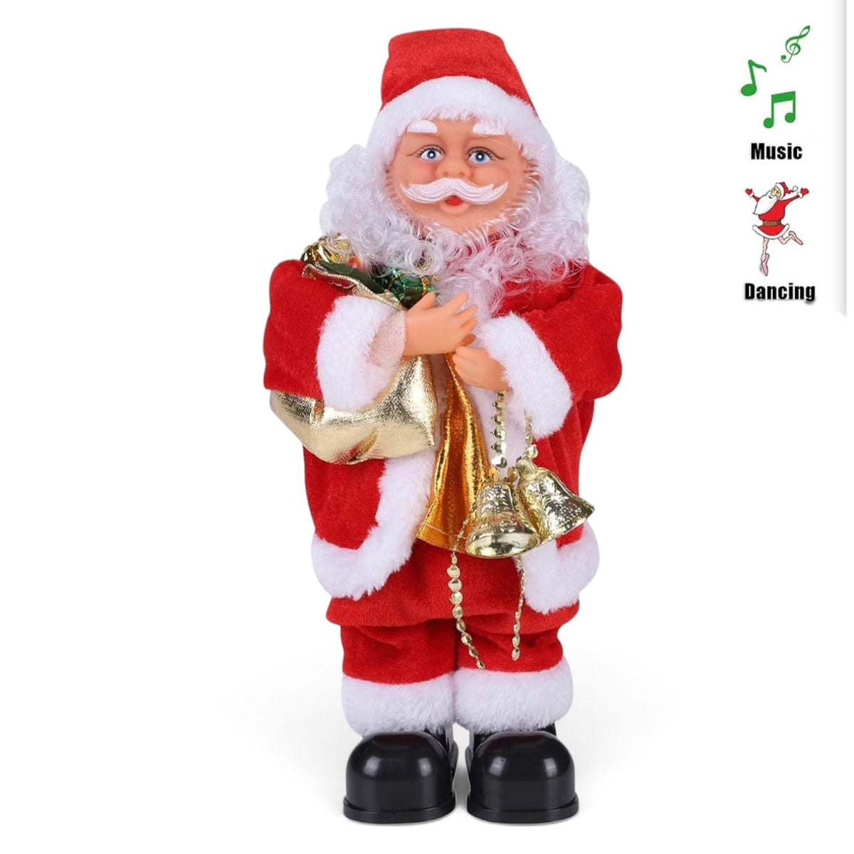 Dancing musical santa