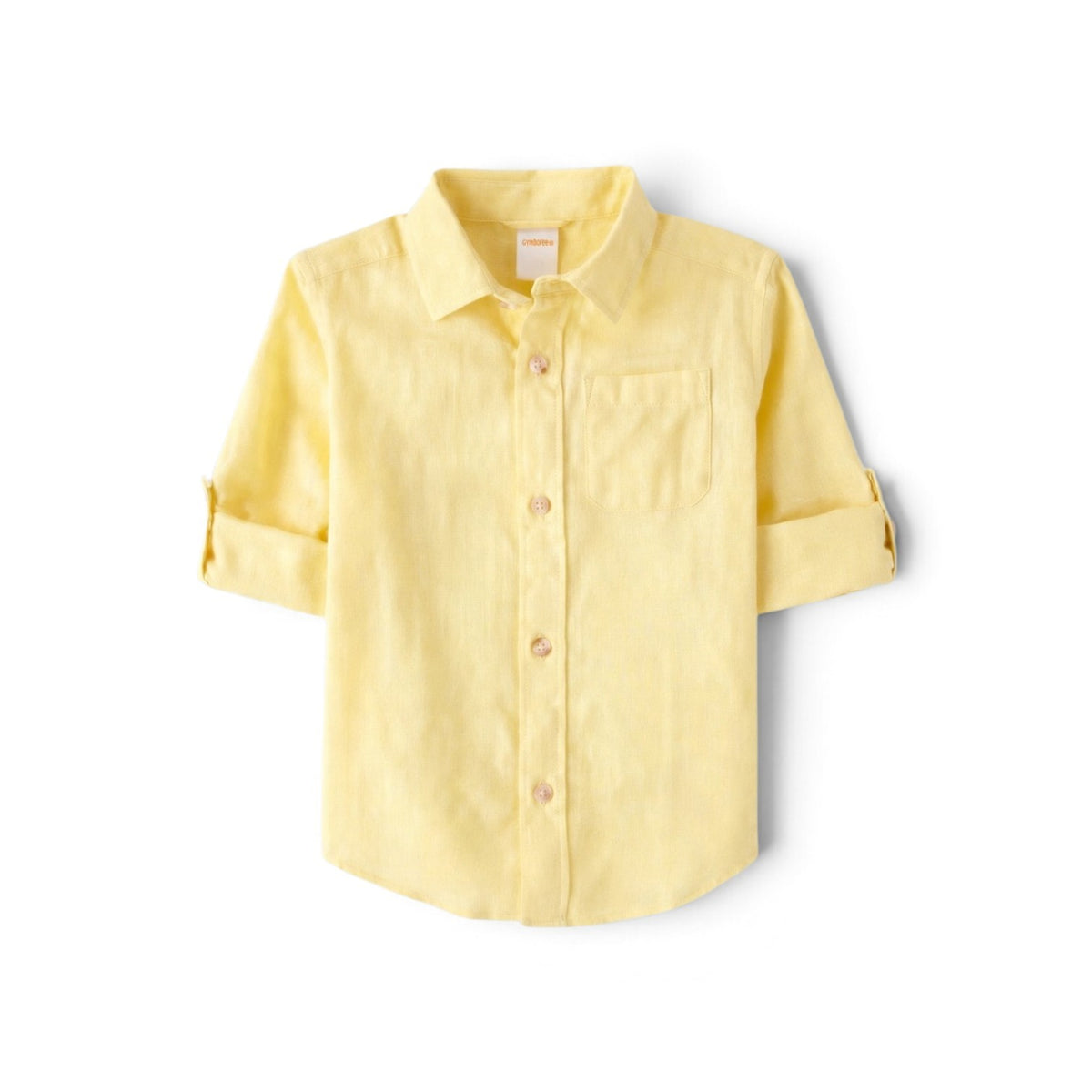 Boys yellow linen shirt