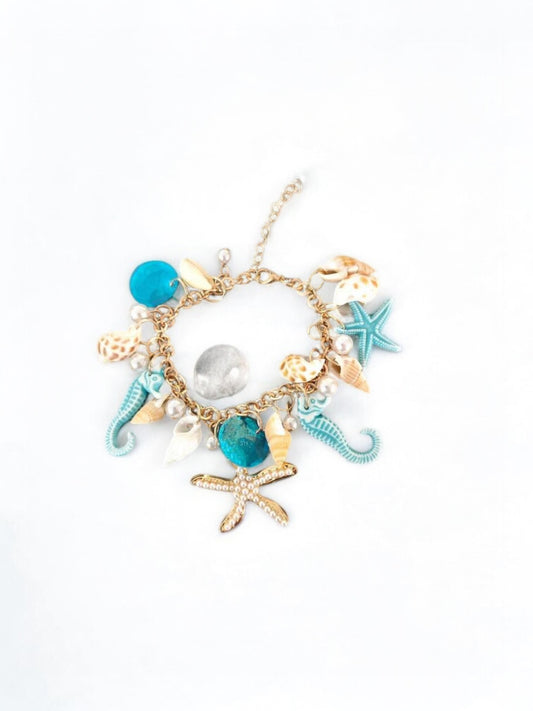 Blue  coral girl bracelet