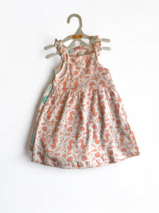 Seashell & seahorses baby dress set 2025