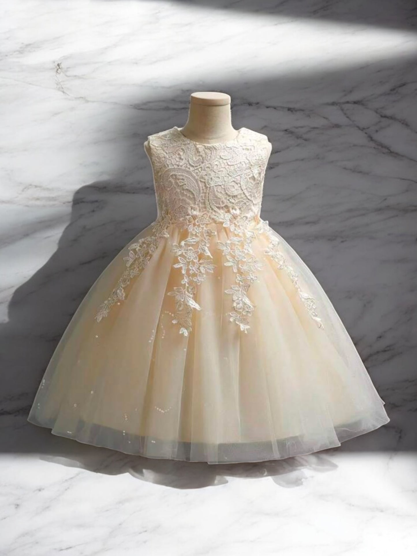 Beige girl formal dress 2k5