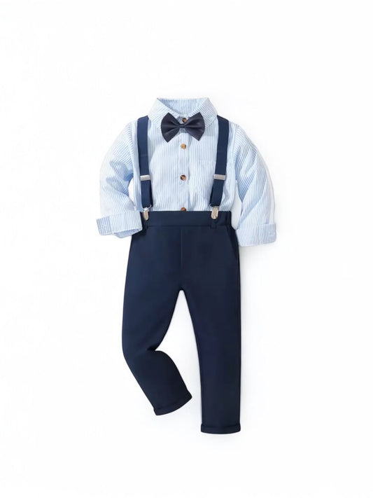 Blue with stripe boy formal set 2k5 Christmas