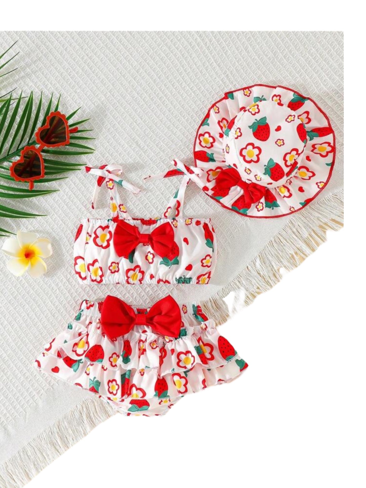 3 pc girl baby swimsuit