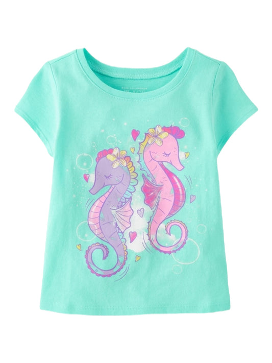 Seahorse  blue children’s place baby shirt