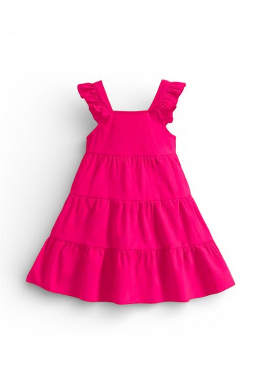 Pink beach girl dress