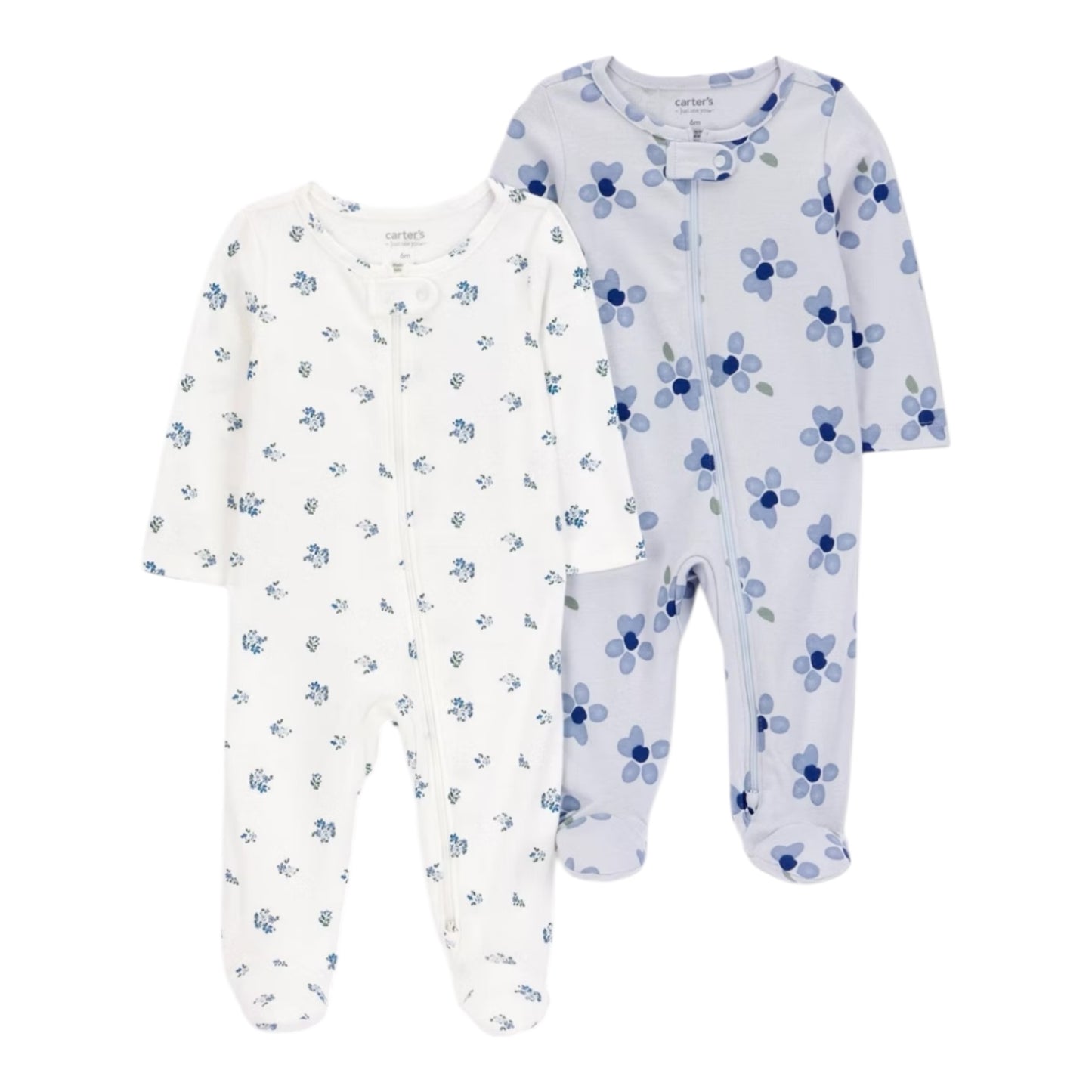 Carter's  floral baby sleepers