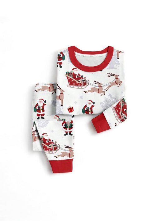 Unisex Christmas slay and reindeer infant pj