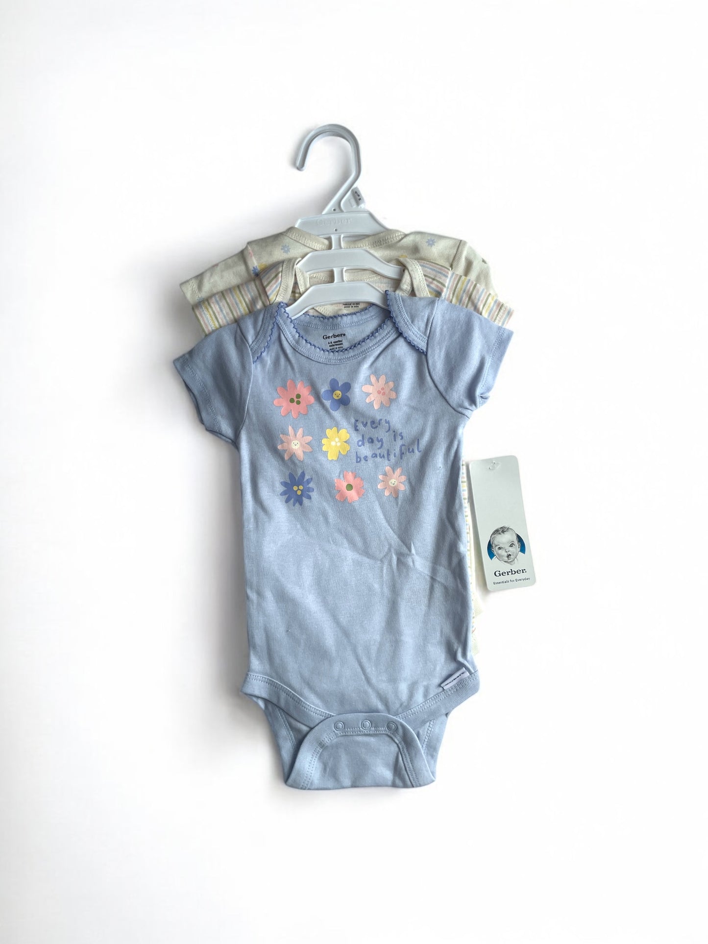 Gerber everyday is beautiful baby onesies set
