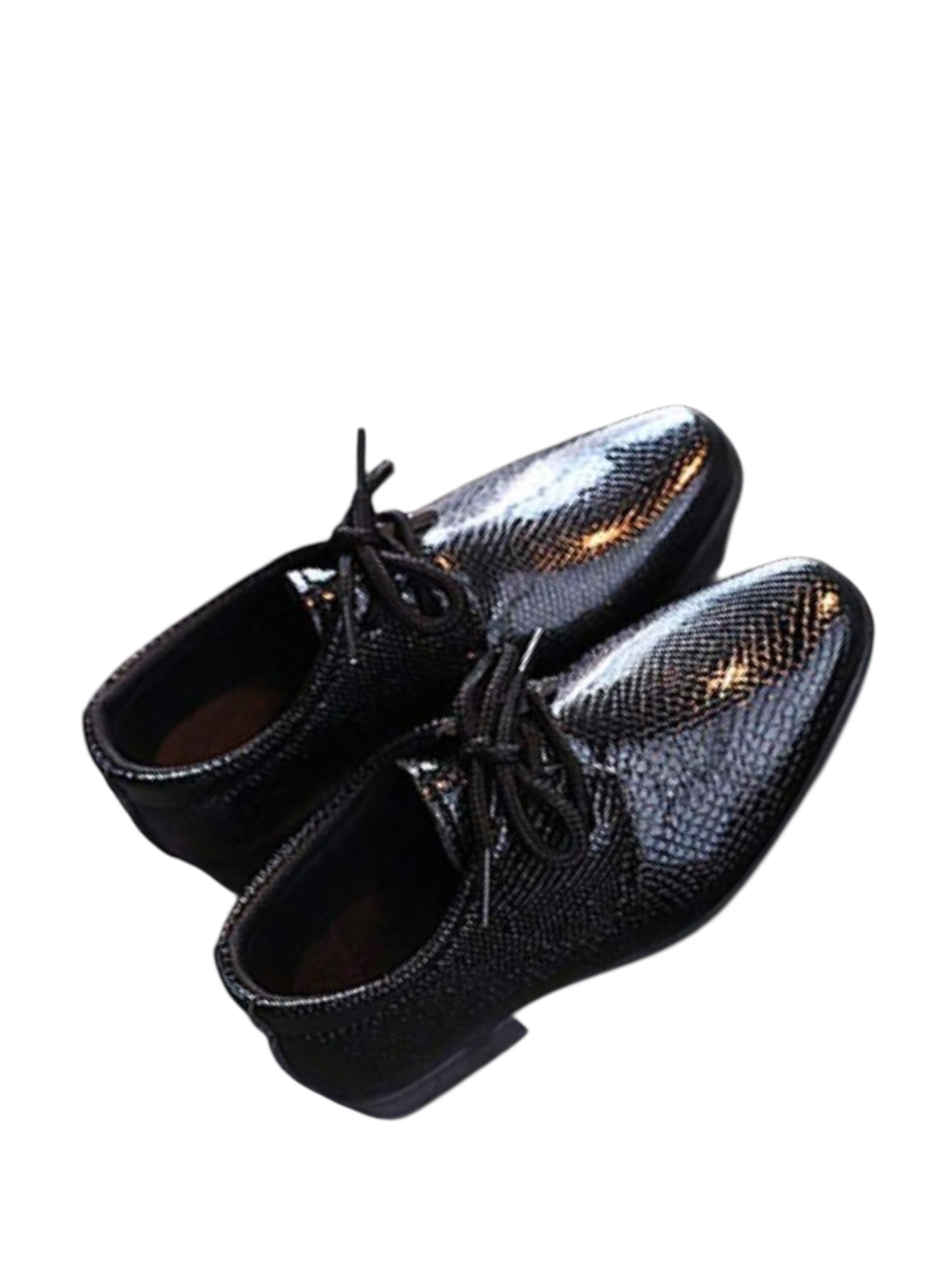 Black formal boys shoes