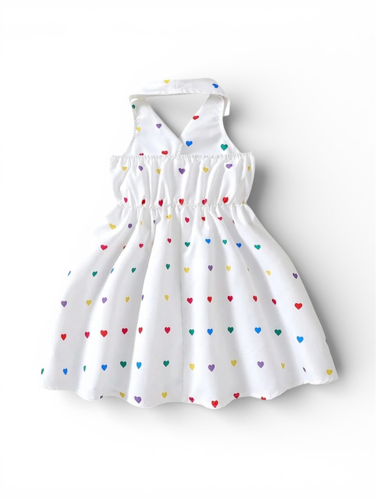 White Heart multicolor dress