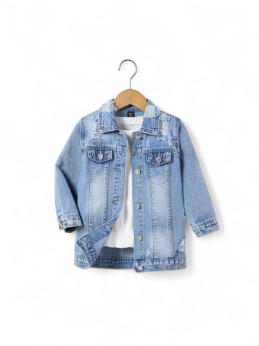 Ripped baby  jeans jacket 2k5