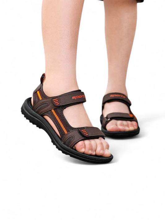 Brown sports boy sandals