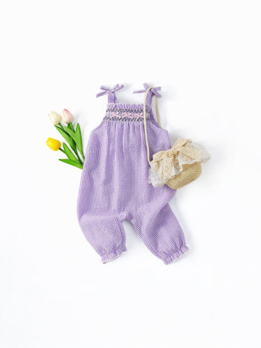 Purple baby romper
