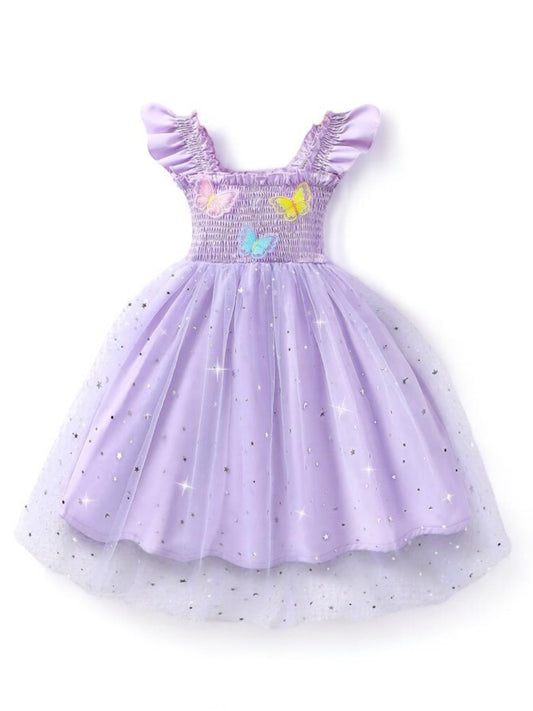 Purple butterfly girl Dress
