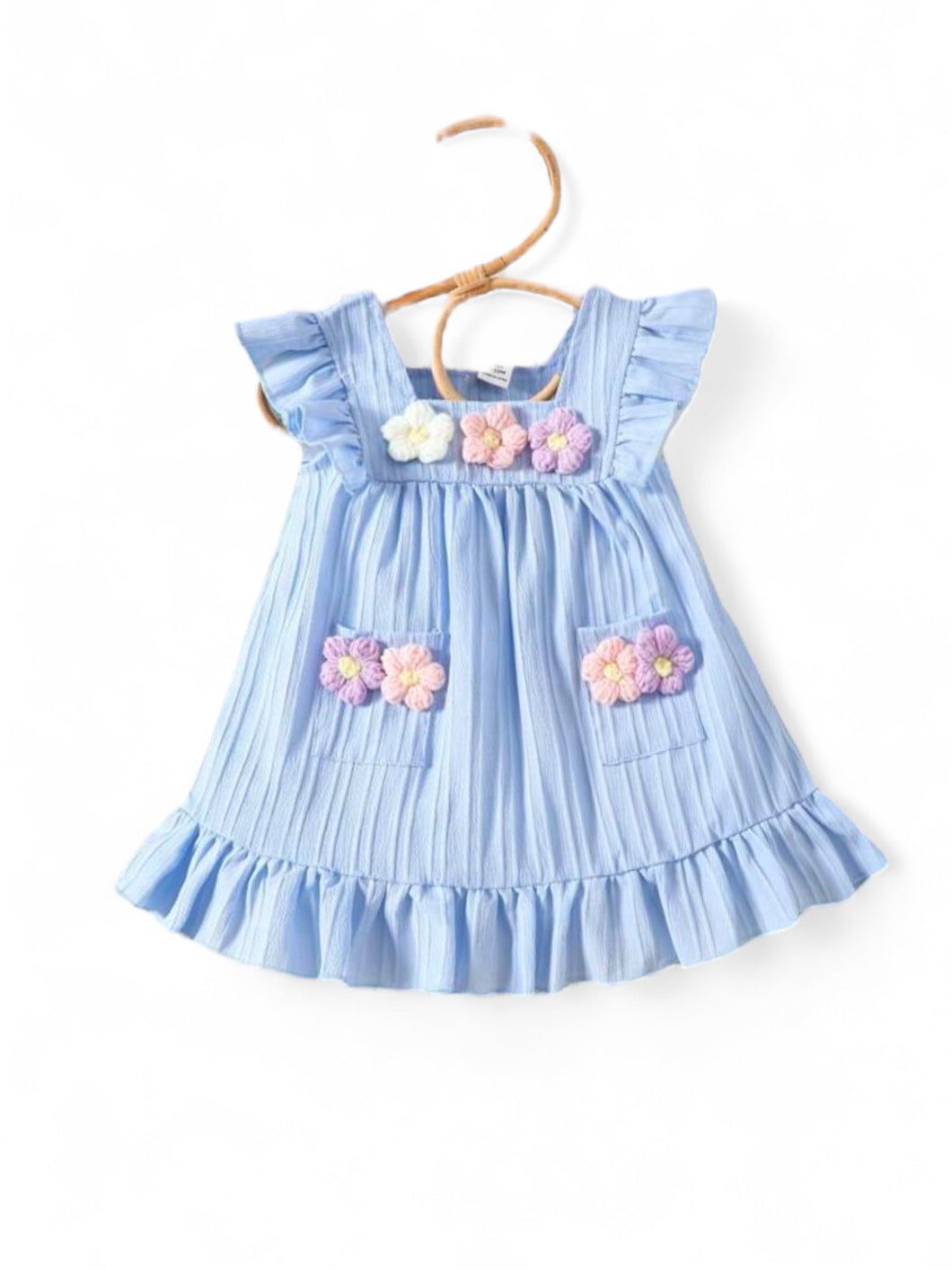 Blue Babydoll girl baby dress