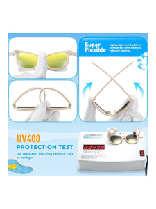 flexible baby sunglasses with attached band