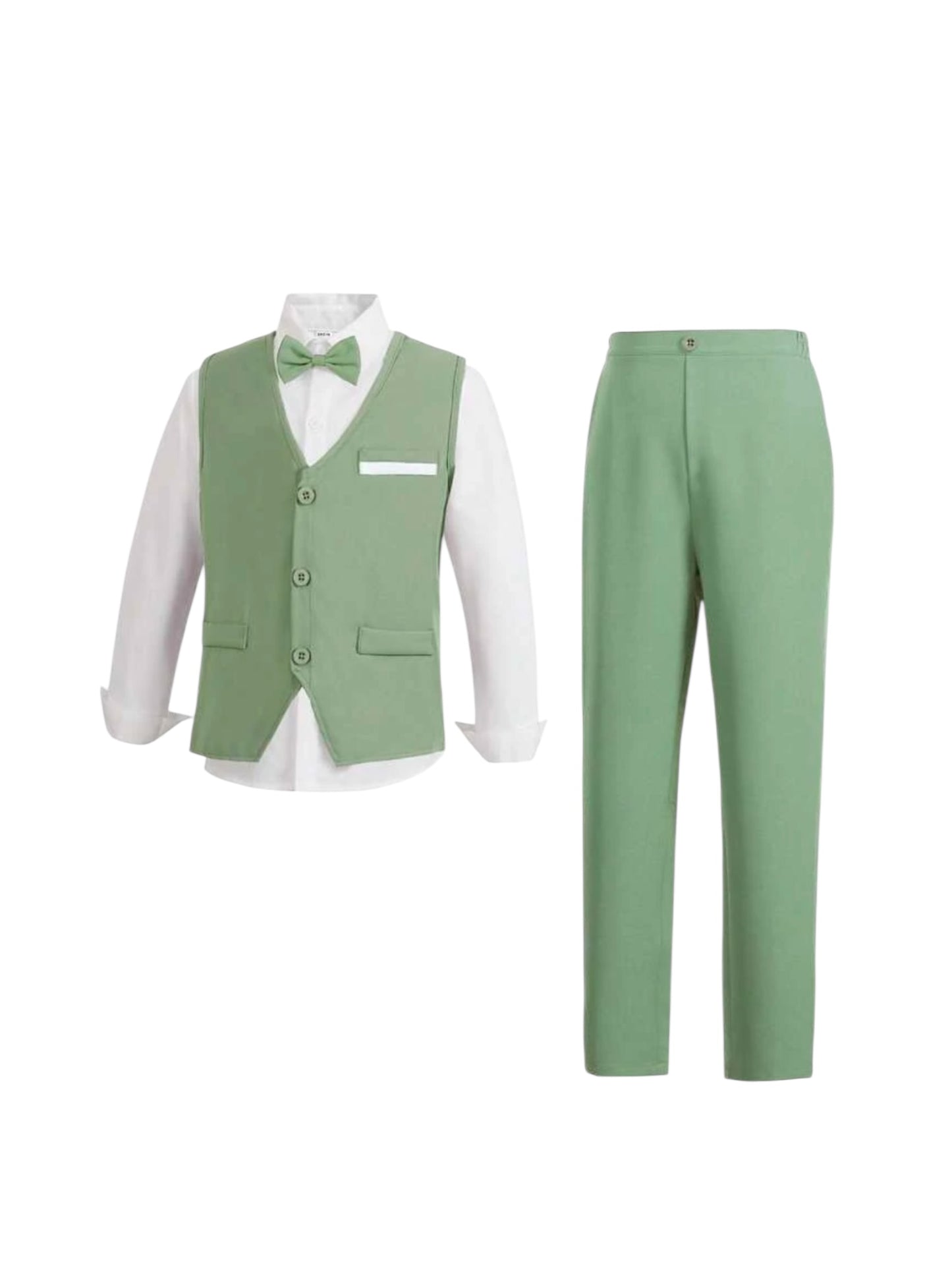 Light green pre teen boys formal set
