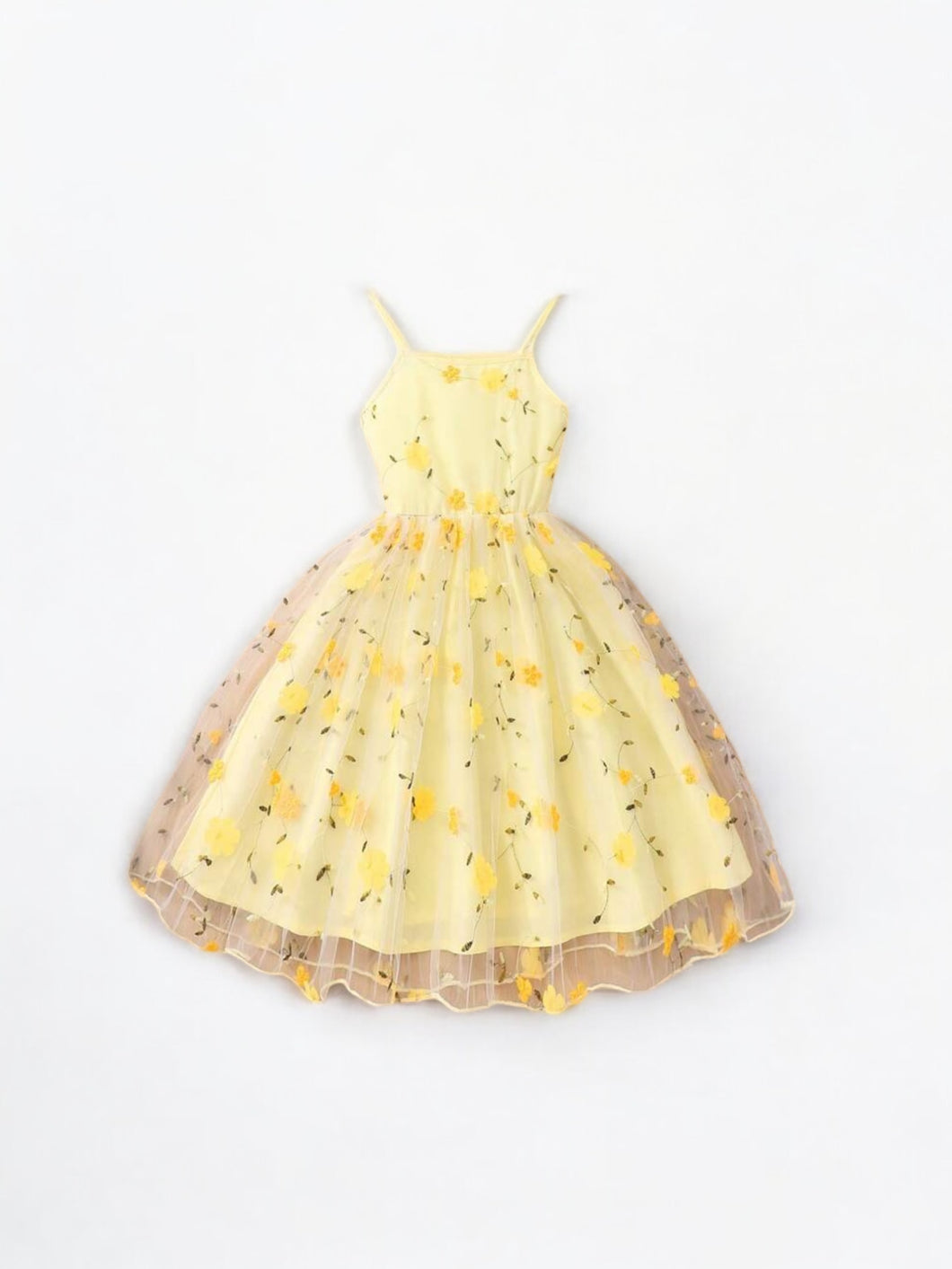 Pre teen yellow sun girl dress