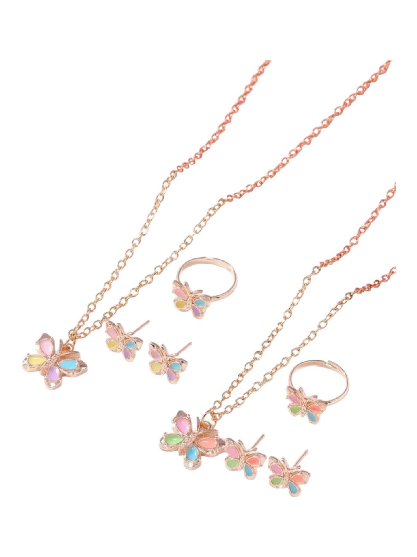 Butterfly jewelry set