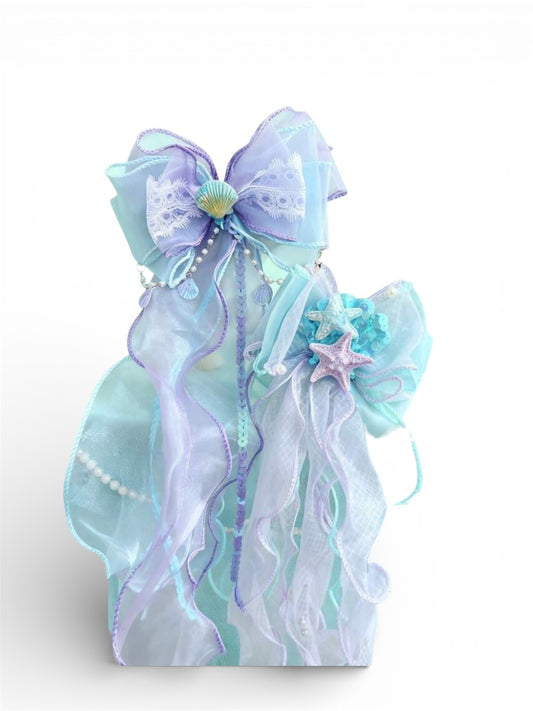 Beautiful mermaid hair bows