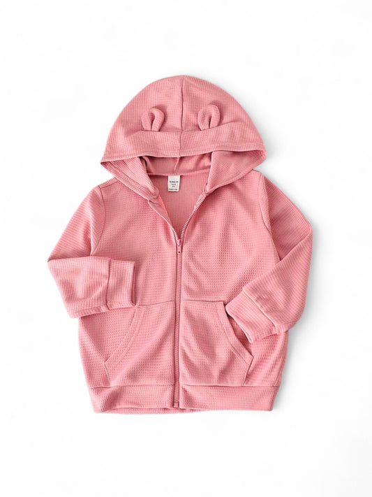 Pink hoodie girl sweater