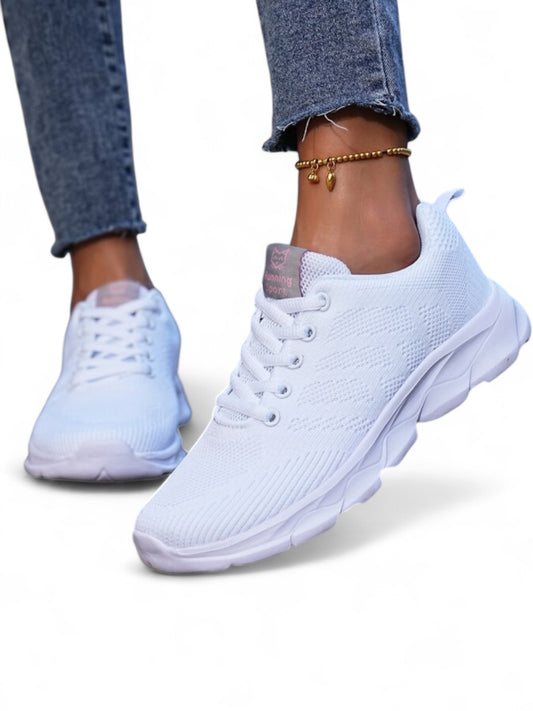 White pre teen sneakers
