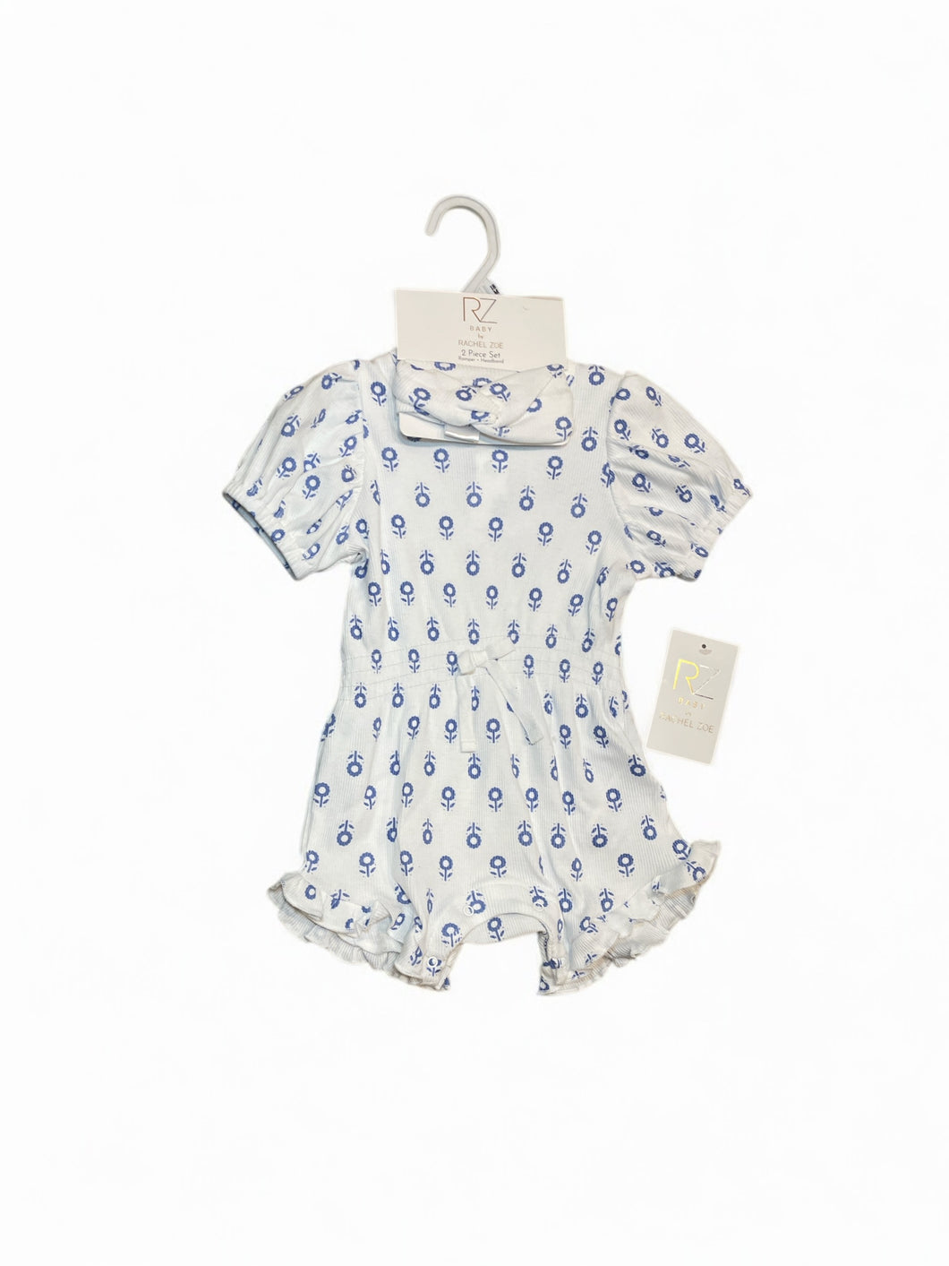 Rachel Zoe 2pc jumper & headband baby set