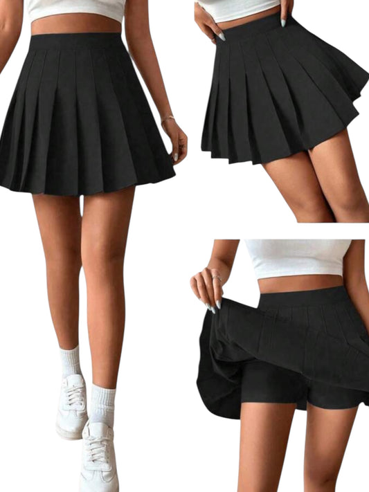 Girls pleated black skirt
