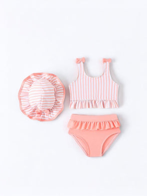 3pc peachy baby swimsuit