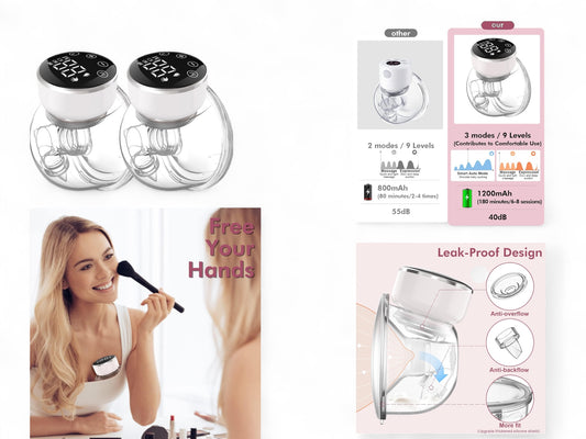Wearable electrical Handless Breast pump