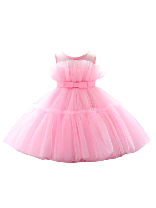 Pink tulle formal girl dress 2k5
