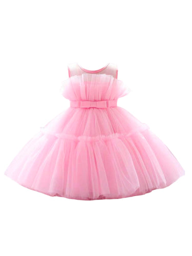 Pink tulle formal girl dress 2k5